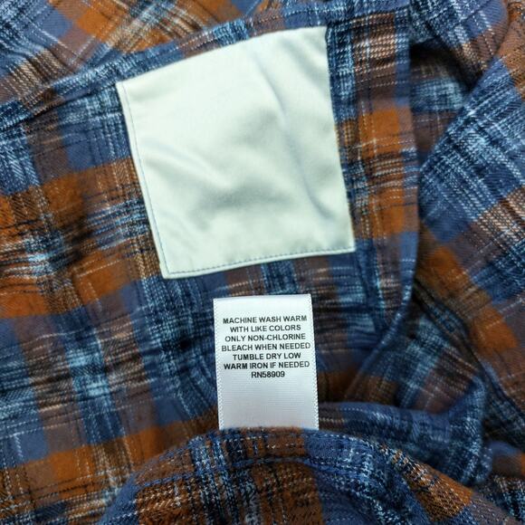 Solaris 3XB Outdoor Long-Sleeve Denim Nightshadow Plaid Shirt - Picture 6 of 11